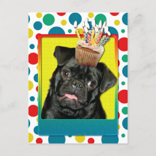 Torta de invitaciones - Pug - Ruffy