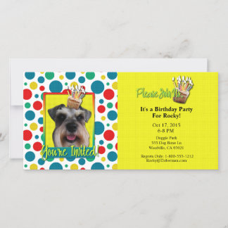 Torta de invitaciones - Schnauzer