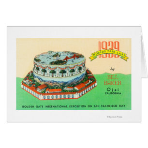 Torta de la feria de 1939 mundos del panadero de
