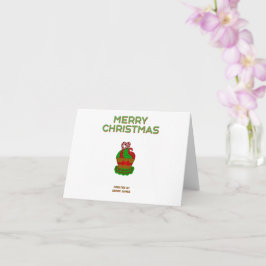 Torta de navidad Pequeña Tarjeta de Saludo Horizon