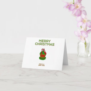 Torta de navidad Pequeña Tarjeta de Saludo Horizon