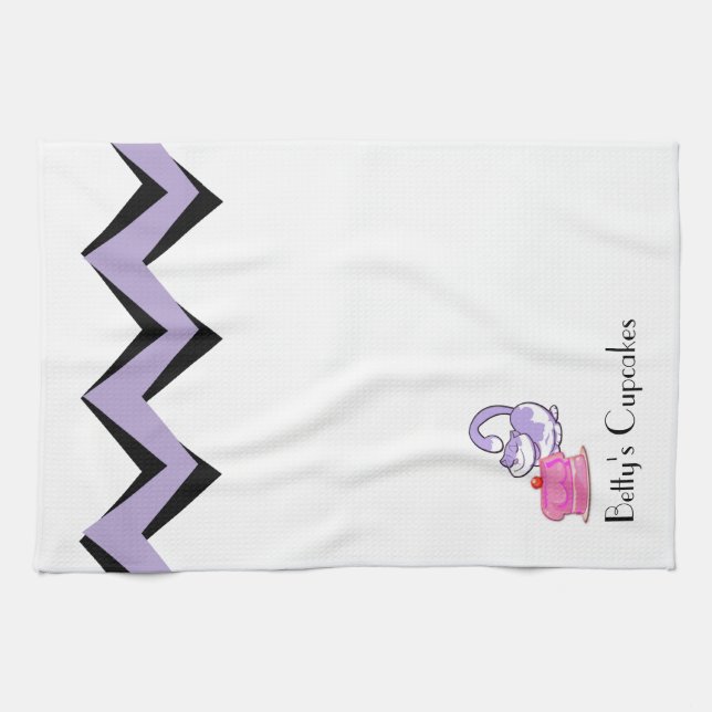 Torta de pastel de gatos toallas Personalizados Ar (Horizontal)