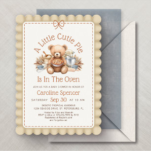 Torta Dulce Otoño Invitación de Baby Shower