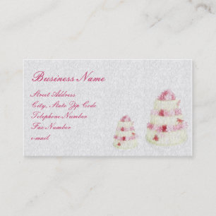 Torta texturizada con la tarjeta de visita rosada