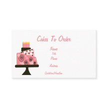 Tortas para pedir la tarjeta de visita