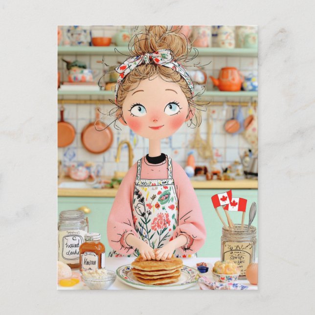 Tortitas de cocina acogedoras para la postales de  (Anverso)