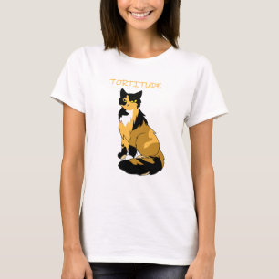 Tortitude Tortie Cat Camiseta básica femenina