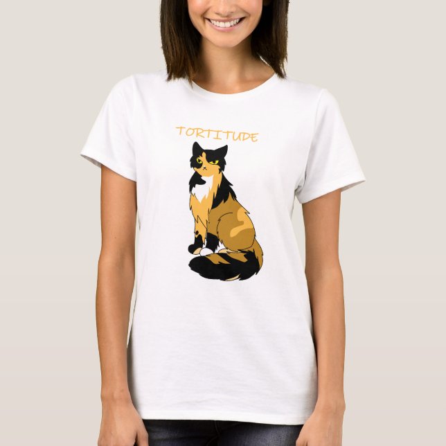 Tortitude Tortie Cat Camiseta básica femenina (Anverso)