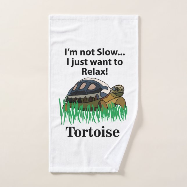 Tortoise Relax Animal Cute Funny (Toalla de mano)