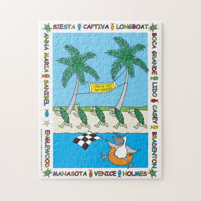 Tortuga 11X14 Rompecabezas (Vertical)
