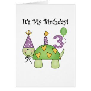 Tortuga 3 camisetas de cumpleaños y regalos