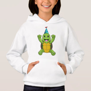 Tortuga al cumpleaños con gorra Fiesta