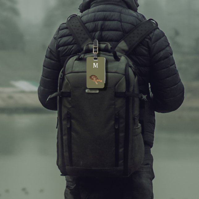 Tortuga - añadir etiqueta de equipaje monogramo (Subido por el creador)