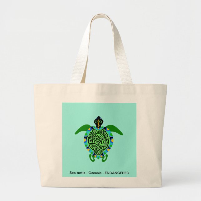 TORTUGA - Bolsa de tote gigantesca (Frente)