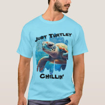 Tortuga chillón de mar cierra camiseta