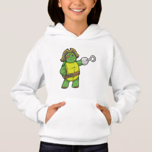Tortuga como pirata con mango y parche de ojos eng