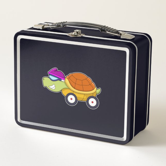 Tortuga con caparazón como auto (Anverso)