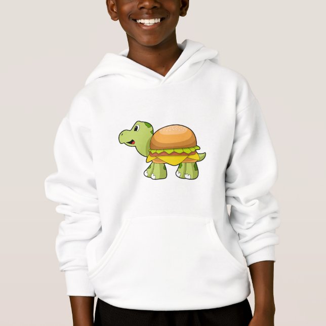 Tortuga con caparazón como hamburguesa. PNG (Anverso)