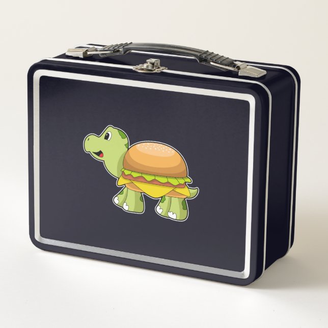 Tortuga con caparazón como hamburguesa. PNG (Anverso)