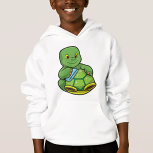 Tortuga con caparazón y raya de limpieza