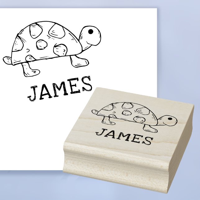Tortuga con nombre personalizado Firma Sello de ar (Express Yourself, Leave Your Mark! 🐢🎨)