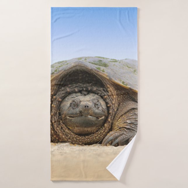 TORTUGA DE ARENA GRIS (Toalla de baño)