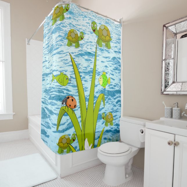 Tortuga de cortina de ducha (In situ)