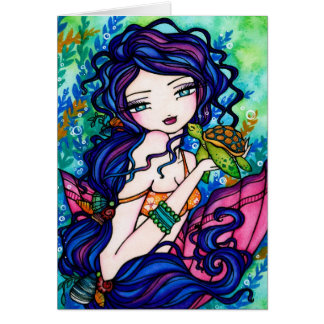 Tortuga de la hada de la fantasía de la sirena de