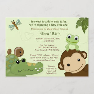 Tortuga de la rana del mono de la invitación de