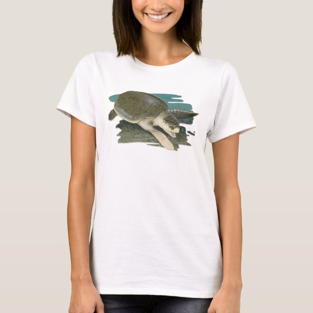 Tortuga de mar de Ridley de Kemp en camiseta del (Anverso)