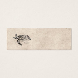 Tortuga de mar hawaiana de Honu en el pergamino