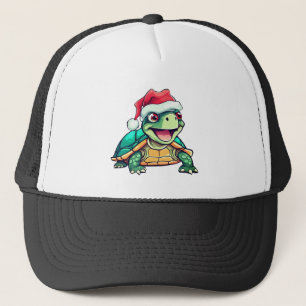 Tortuga de Navidades con sombrero de Santa