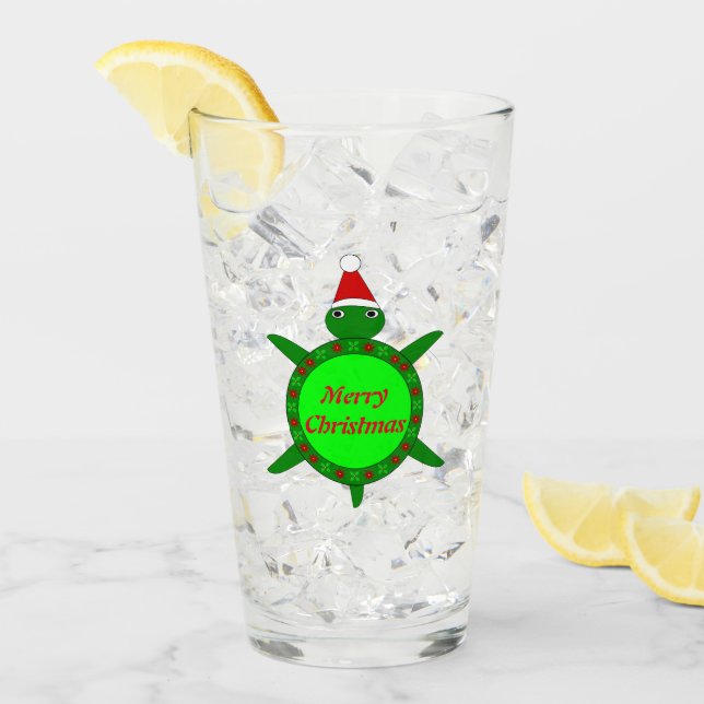 Tortuga de Navidades cortos con Personalizado de c (Anverso (hielo))