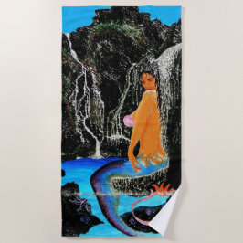 Tortuga de sirena para ducha de agua dulce toalla 