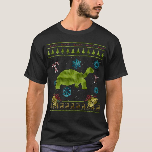Tortuga de Sulcata de la camisa del suéter del (Anverso)