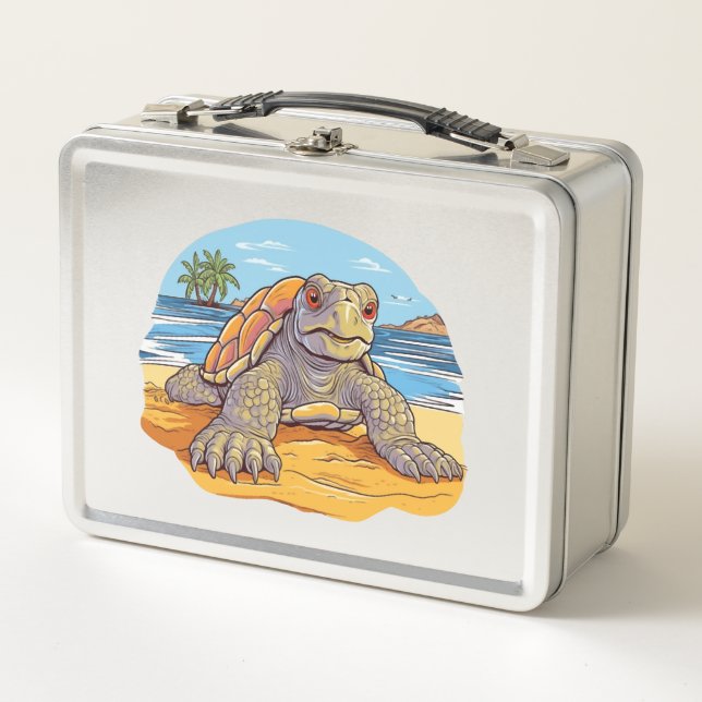 Tortuga Dibujos animados playa (Anverso)