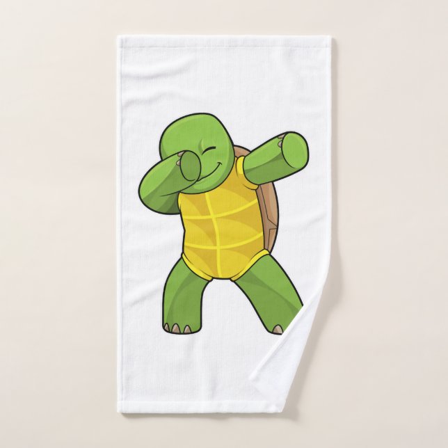 Tortuga En Baile De Hip Hop Dab (Toalla de mano)