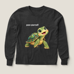 Tortuga Feliz con Texto Editable