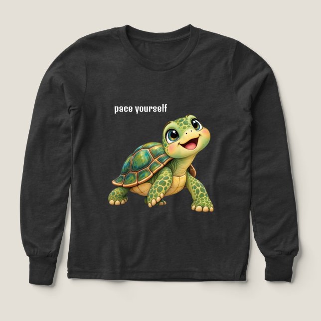 Tortuga Feliz con Texto Editable (Diseño frontal)