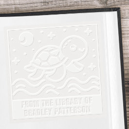 Tortuga Linda Personalizada De La Biblioteca De