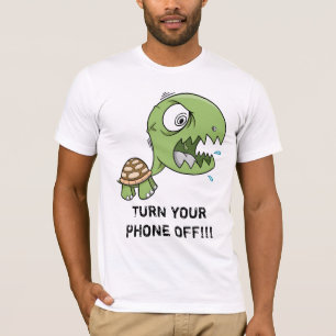 Tortuga loca "VUELTA SU TELÉFONO" de la camisa