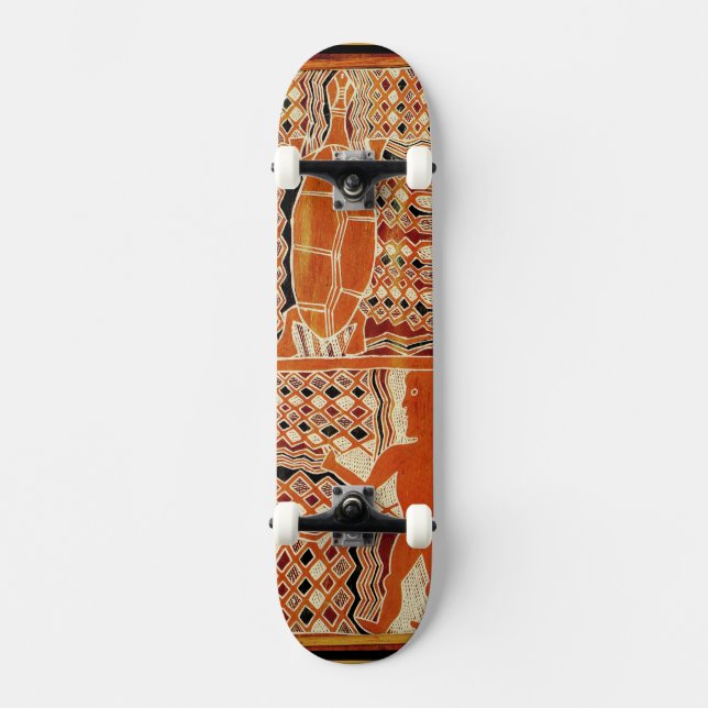 Tortuga Maori Tribal Skateboard (Anverso)