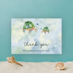Tortuga marina - agradecimiento baby shower