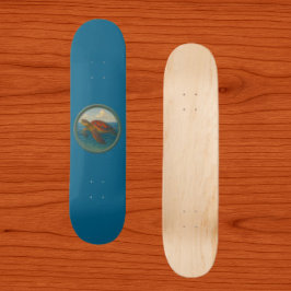 Tortuga Marina Patineta Azul Océano