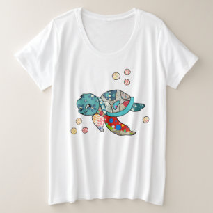 tortuga multicolor de agua