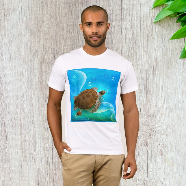 Tortuga Natación Masculina Camiseta (Subido por el creador)