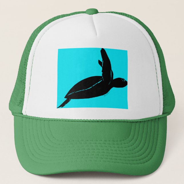 Tortuga, niños, sombrero de camionera, gorra, béis (Anverso)