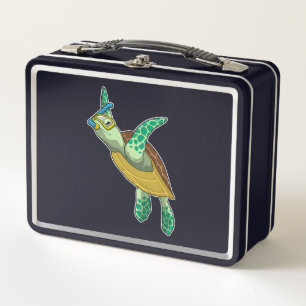 Tortuga para bucear con tubo