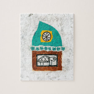 Tortuga Picando Para Luchar Contra El Rompecabezas