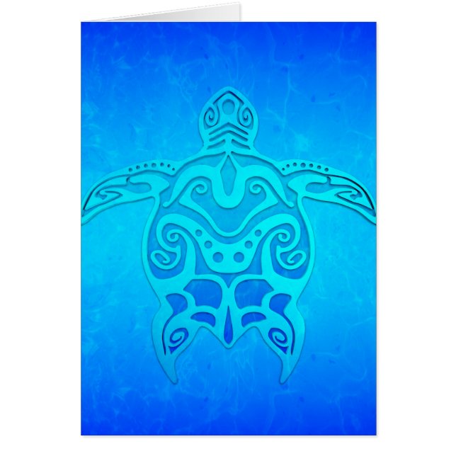 Tortuga tribal azul (Frente)